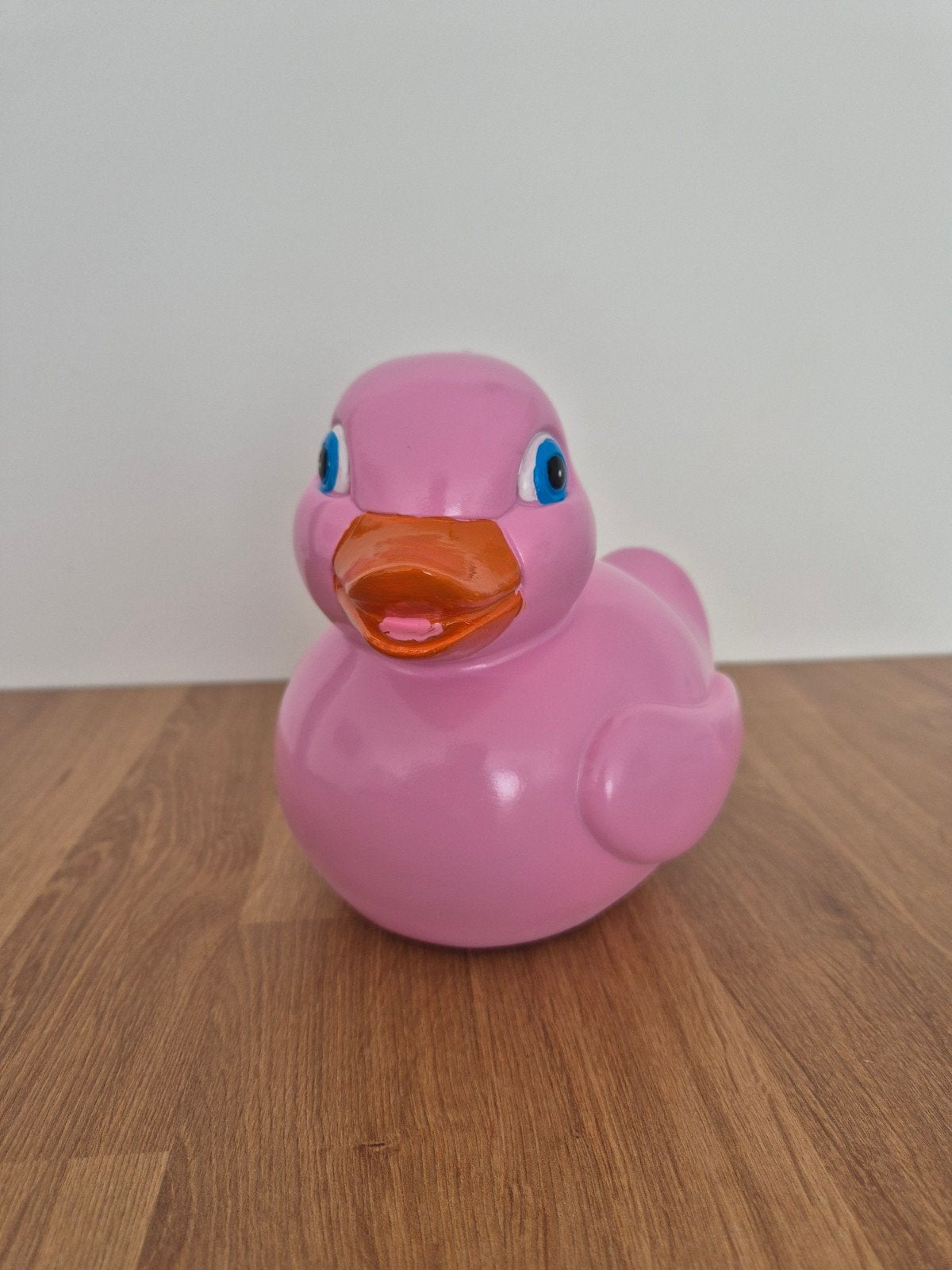 Roze Polyester Badeend - 15cm, Verzamelen, Beelden en Beeldjes, Zo goed als nieuw, Ophalen of Verzenden