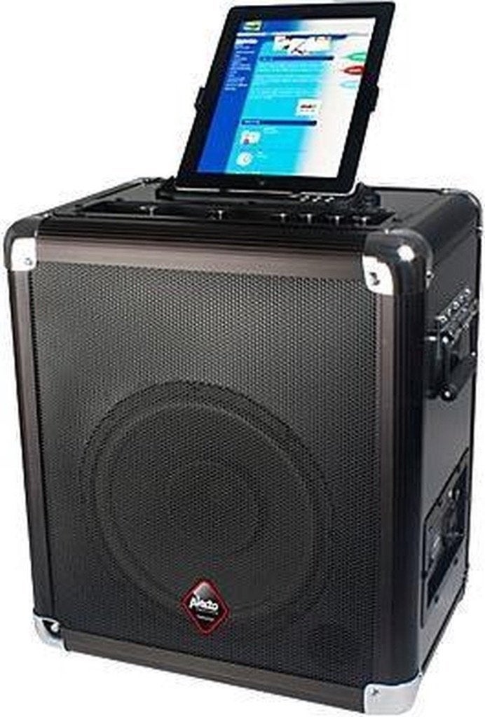 Alecto MP095 mobiele box / versterker, Audio, Tv en Foto, Luidsprekers, Zo goed als nieuw, Minder dan 60 watt, Front, Rear of Stereo speakers