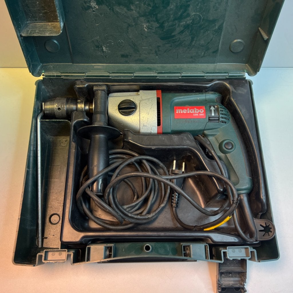 Metabo SBE 660 Klopboor machine | In koffer, Metabo, Zo goed als nieuw, Support@metabo.com, Metabo Corporation, Metabo-Werke GmbH, 
72622 NÃ¼rtingen
Germany