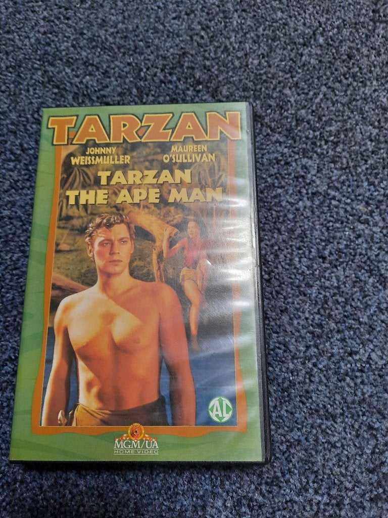 TARZAN THE APE MAN! Top Klassieker met J.Weismuller Op VIDEO, Ophalen of Verzenden, Zo goed als nieuw, Vanaf 6 jaar, Actie en Avontuur