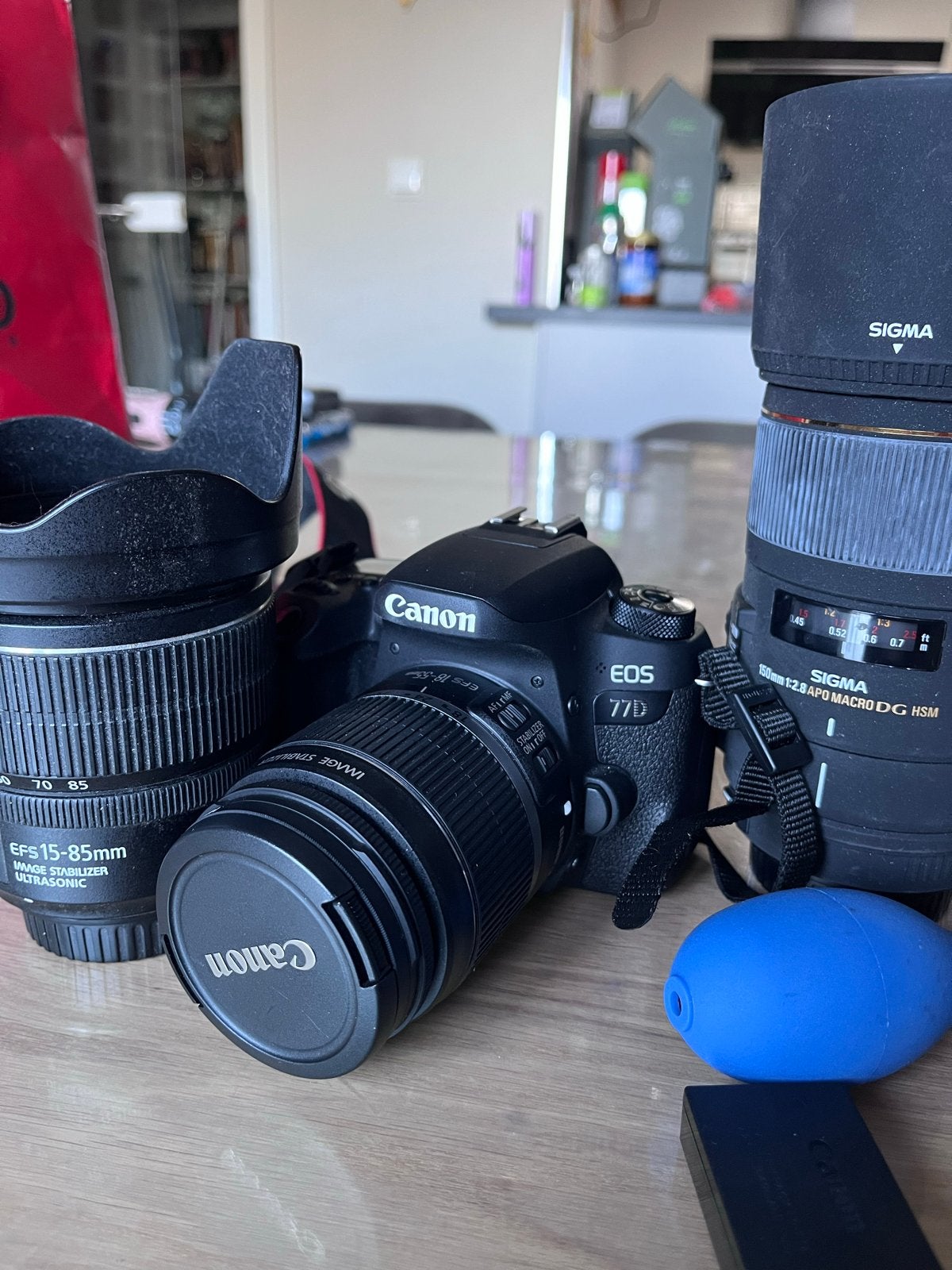 Canon EOS 77D met 2 lenzen en accessoires, Ophalen, Spiegelreflex, Canon, Beeldstabilisatie