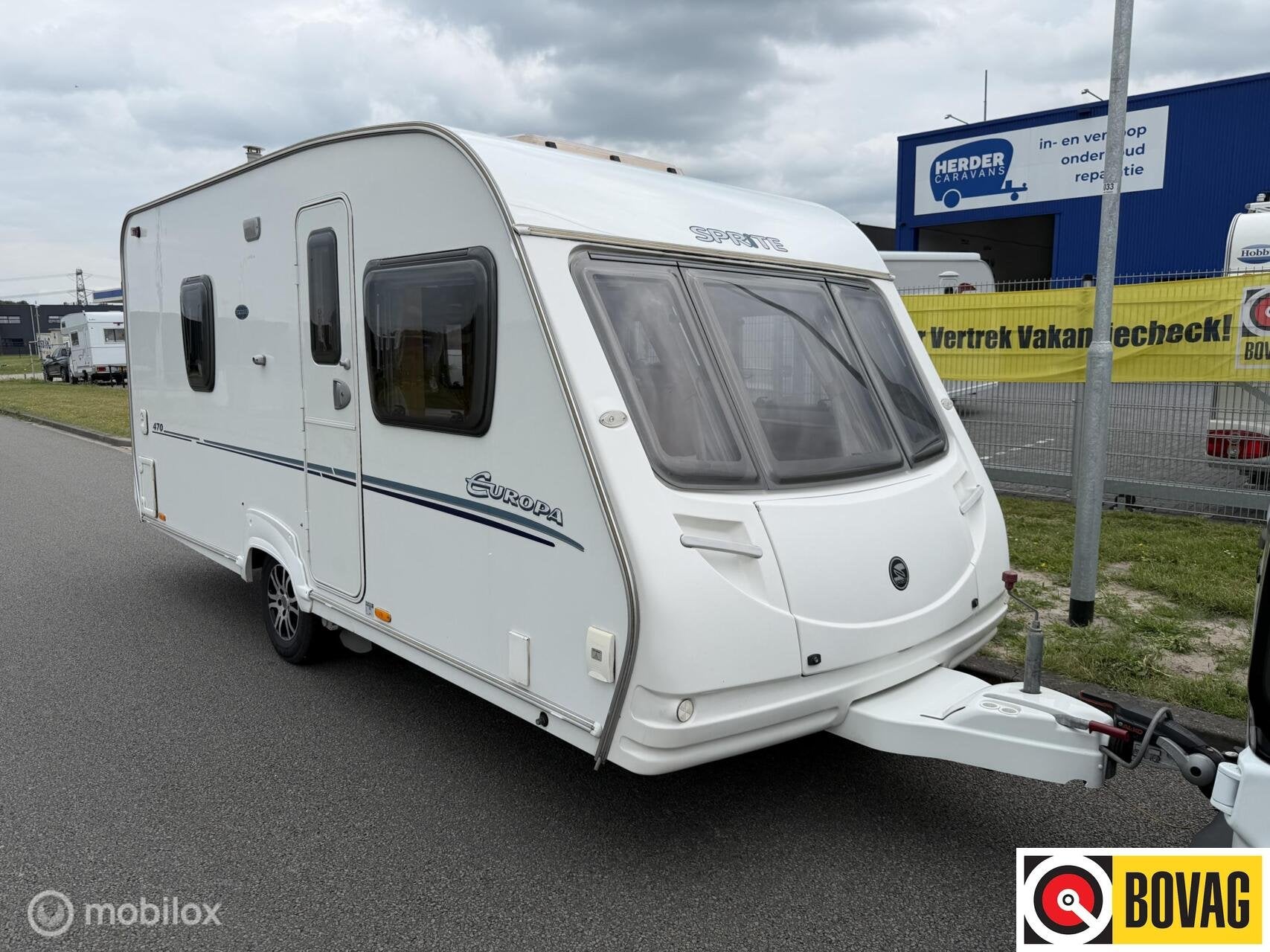 Sprite 470/2 Mover / Voortent / Fietsendrager, Caravans en Kamperen, Caravans, Mover, Bedrijf, 6 tot 7 meter, Sprite