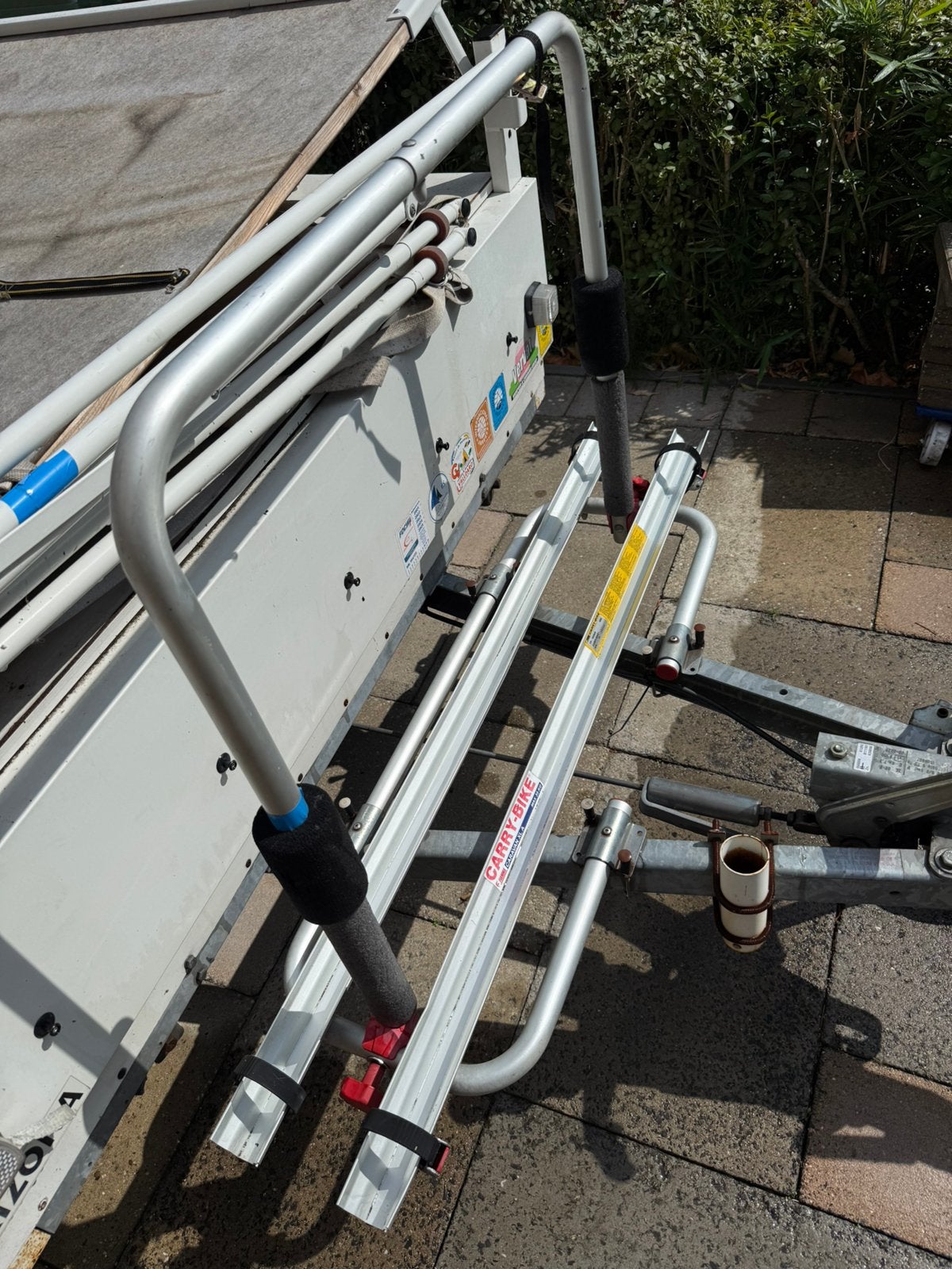 Carry bike caravan XL a fietsendrager, Ophalen, 2 fietsen, Gebruikt, Trekhaakdrager
