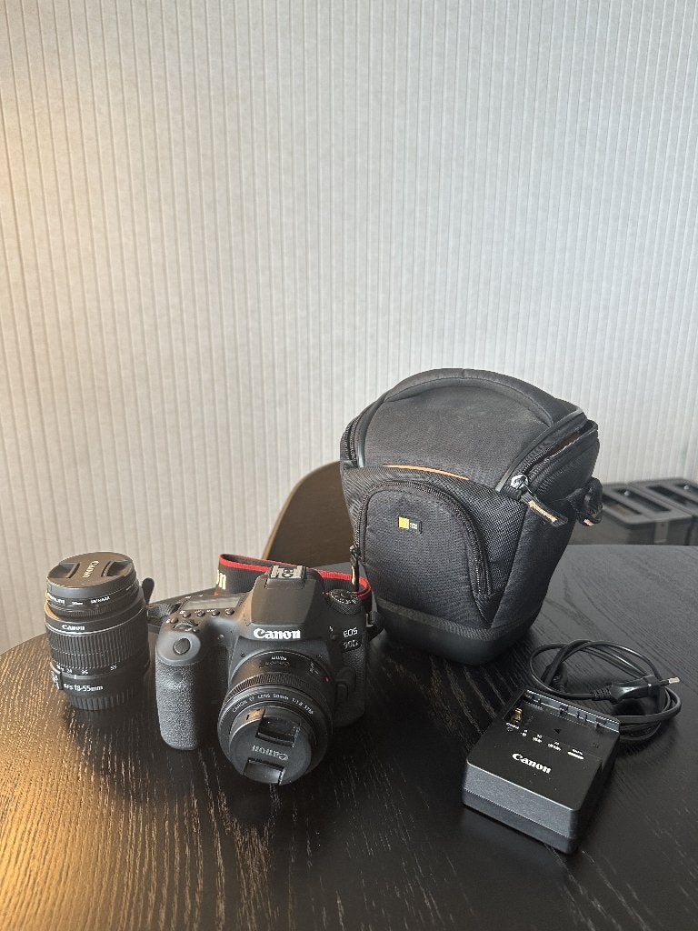 Canon EOS 90D + EF 50mm f/1.8 STM + EFS 18-55mm kitlens, Ophalen, Canon, Cameratas, 32 megapixels