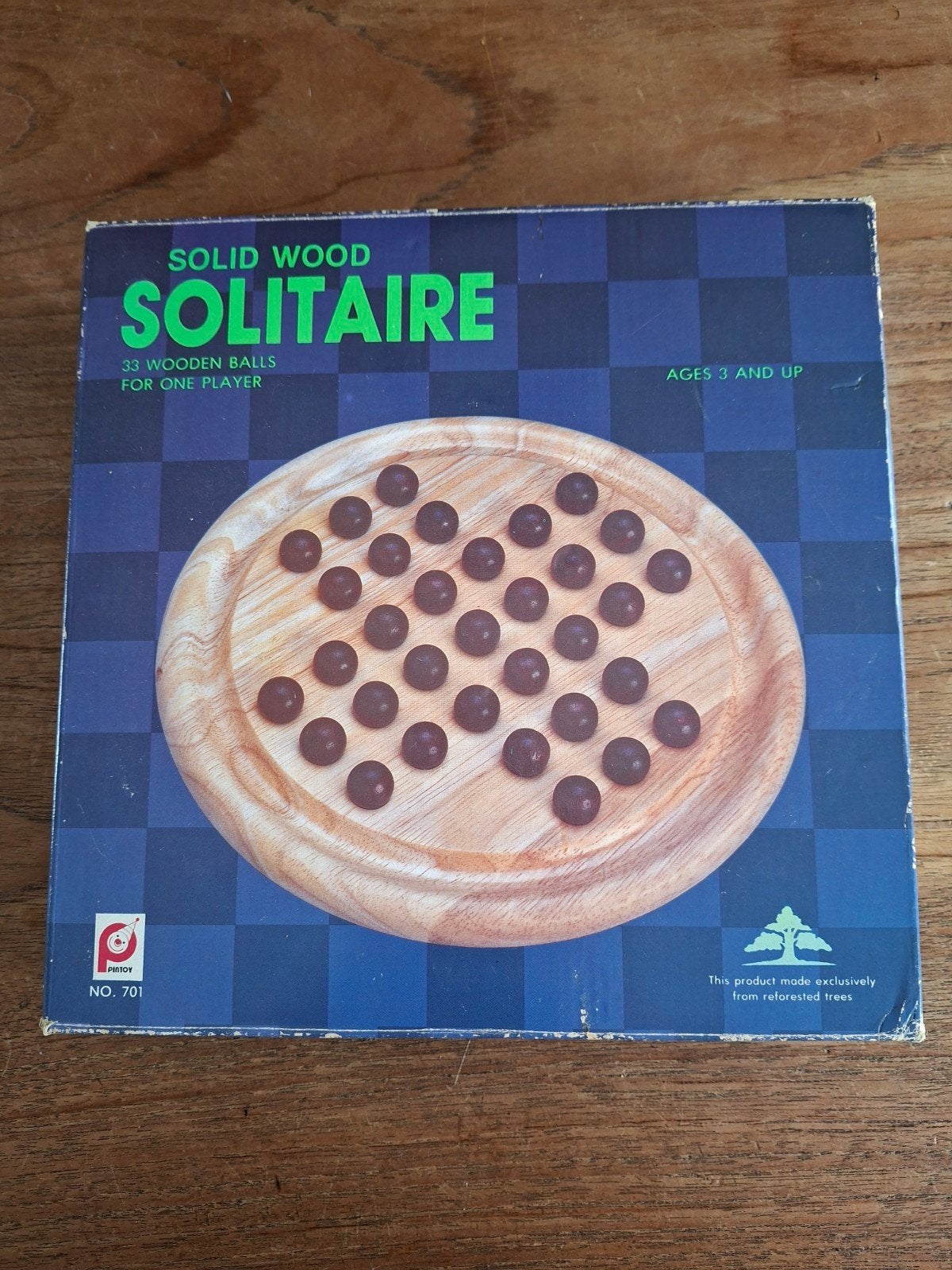 Solitaire spel van massief hout - Puzzel voor één speler, Ophalen, Minder dan 500 stukjes, Gebruikt, Overige typen