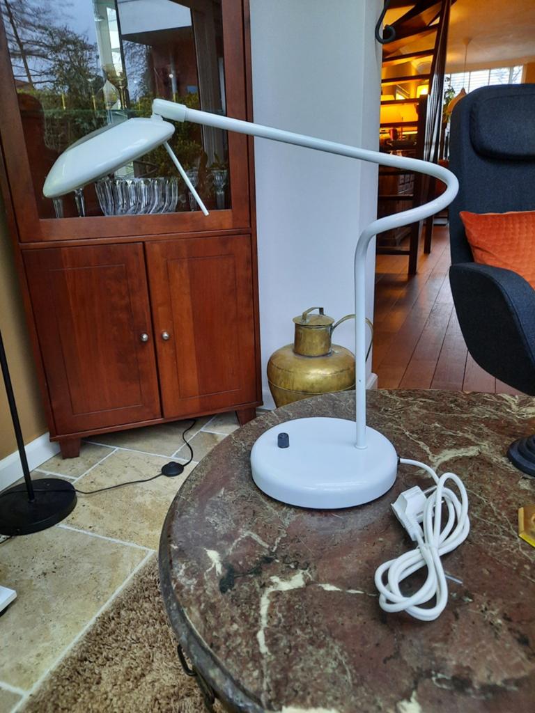 Vintage lamp van By Whatt's bureaulamp tafellamp, Vintage, Ophalen of Verzenden, Zo goed als nieuw, Metaal