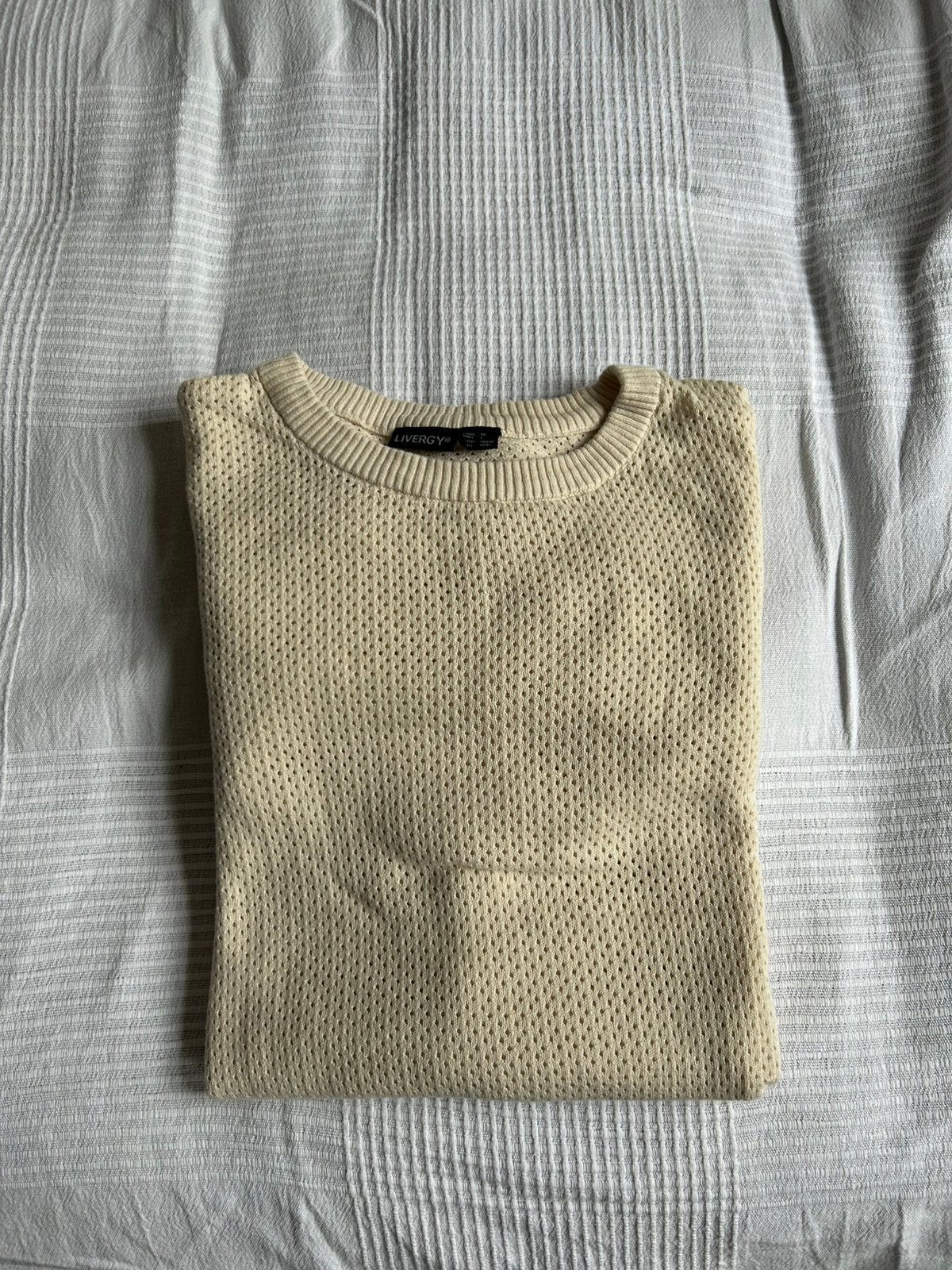 Livergy Crème Trui maat L, Kleding | Heren, Truien en Vesten, Ophalen of Verzenden, Nieuw, Maat 52/54 (L), Beige