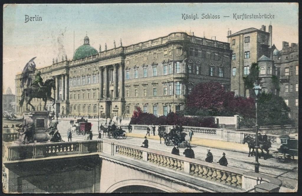 Berlijn - Königl. Schloss - Kurfüstenbrücke 1907, Verzamelen, Verzenden, Voor 1920, Gelopen, Duitsland