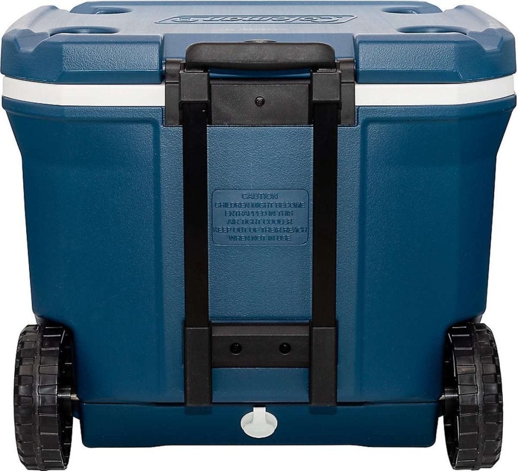 Coleman 50QT Wheeled Xtreme Cooler Blue Nieuw, Coleman, Info@coleman.com, Koelbox, Nieuw