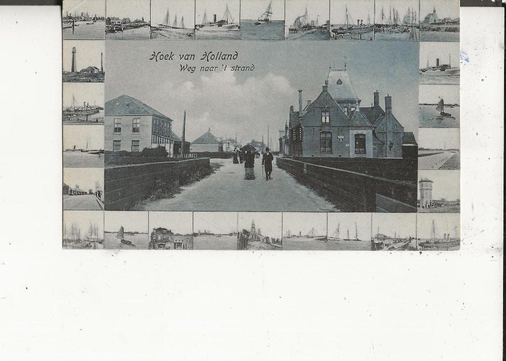 Hoek van Holland Weg naar t strand Scheepjeskaart, Ophalen of Verzenden, Voor 1920, Ongelopen, Zuid-Holland