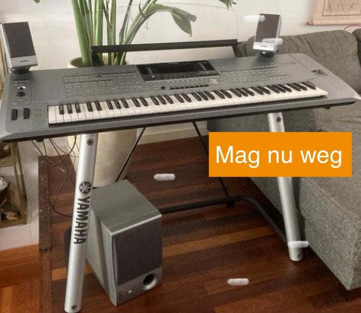 BUITENKANS: Yamaha Tyros 5 XXL - 76, speakers, standaard, Ophalen, Yamaha, Zo goed als nieuw, Midi-aansluiting