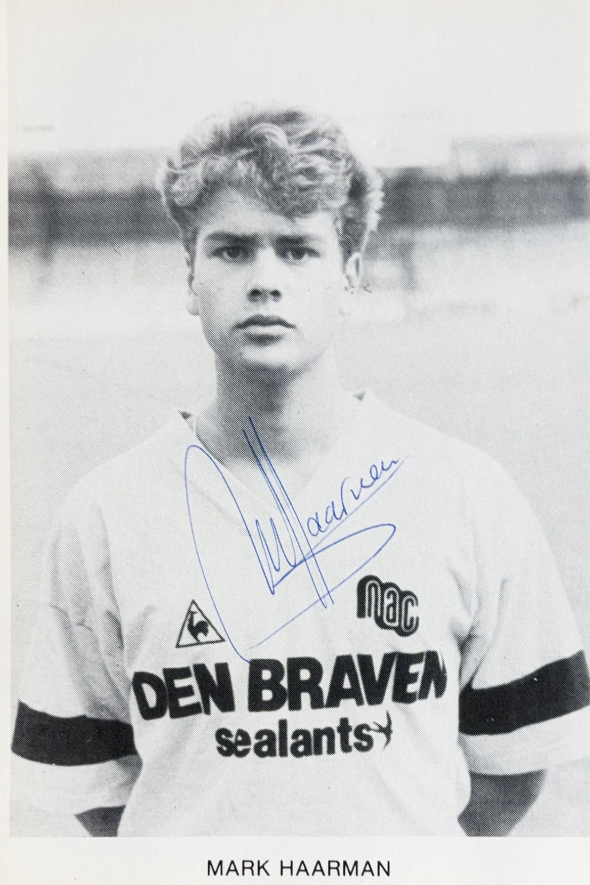 Spelerskaart Mark Haarman -  NAC Breda - seizoen 1989/1990, Verzenden, Zo goed als nieuw, NAC Breda, Spelerskaart
