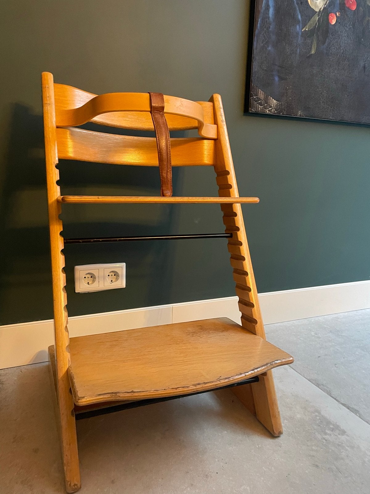 Stokke Tripp Trapp meegroeistoel - Natuurlijk hout, Ophalen, Gebruikt, Meegroeistoel, Aanschuifbaar