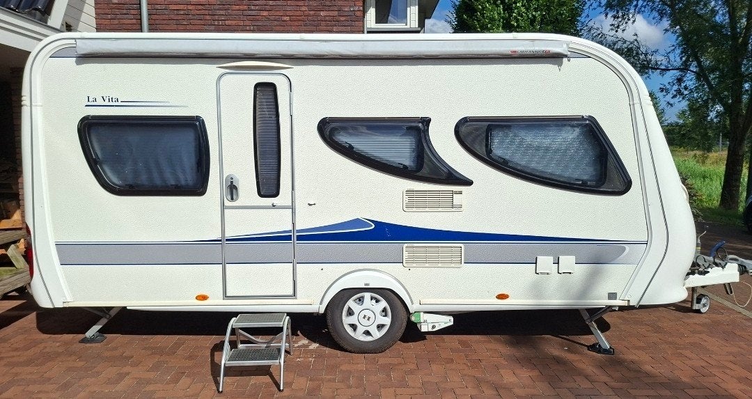 Hobby La Vita met mover!, Caravans en Kamperen, Caravans, Rondzit, Hobby, Dwarsbed, Particulier