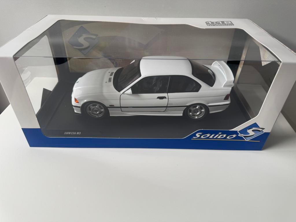 Solido bmw e36 m3 coupe wit 1:18 solido nieuw, Ophalen of Verzenden, Nieuw, Auto, Solido