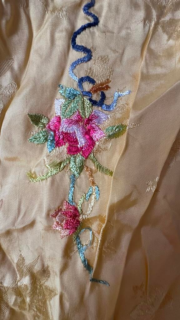Vintage zijden Chinese pyjama, Kleding | Dames, Ophalen of Verzenden, Gedragen, Maat 38/40 (M)