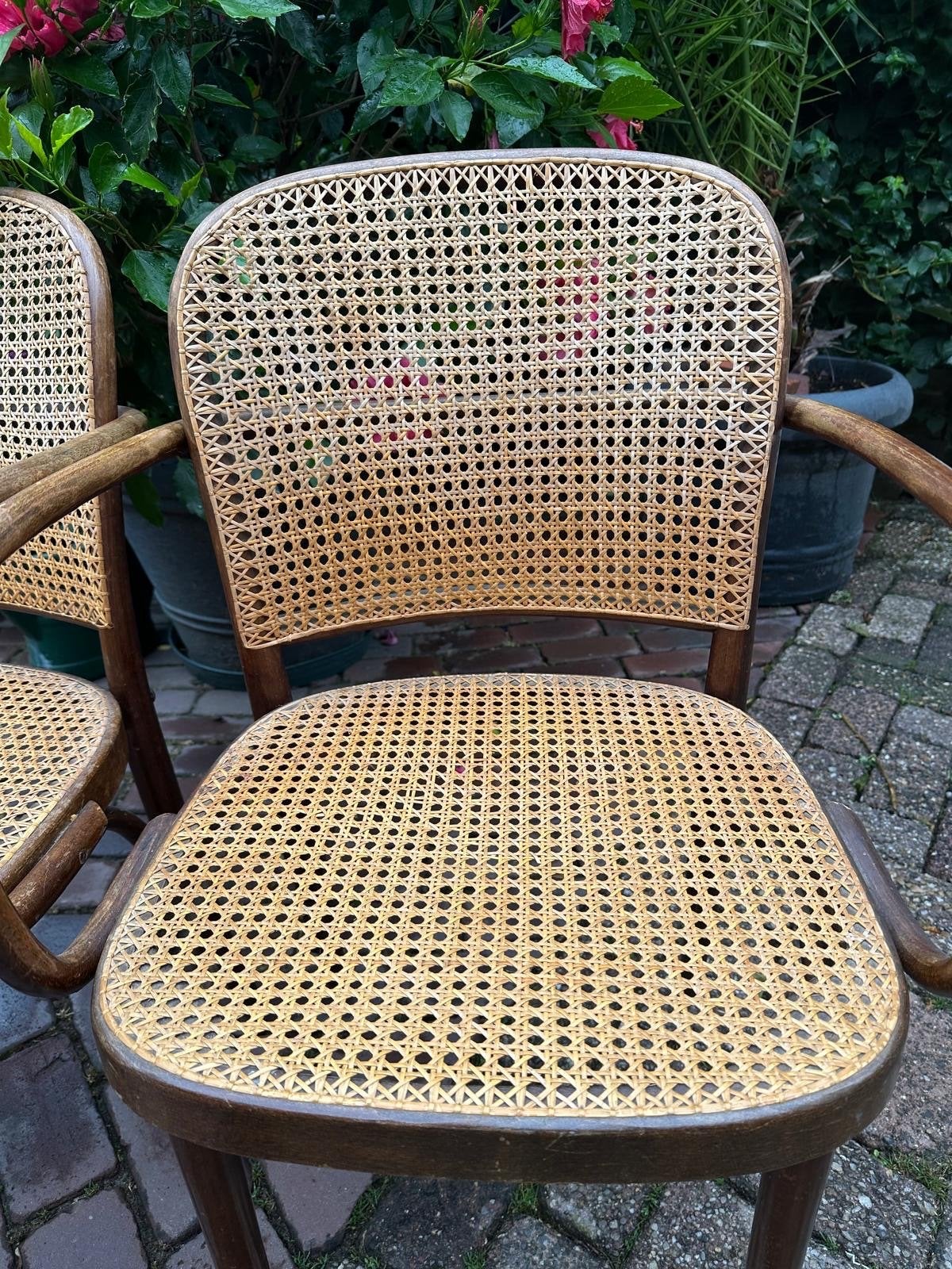 Set van 4 Vintage Ligna 'Praag' Armstoelen (Model 811), Ophalen