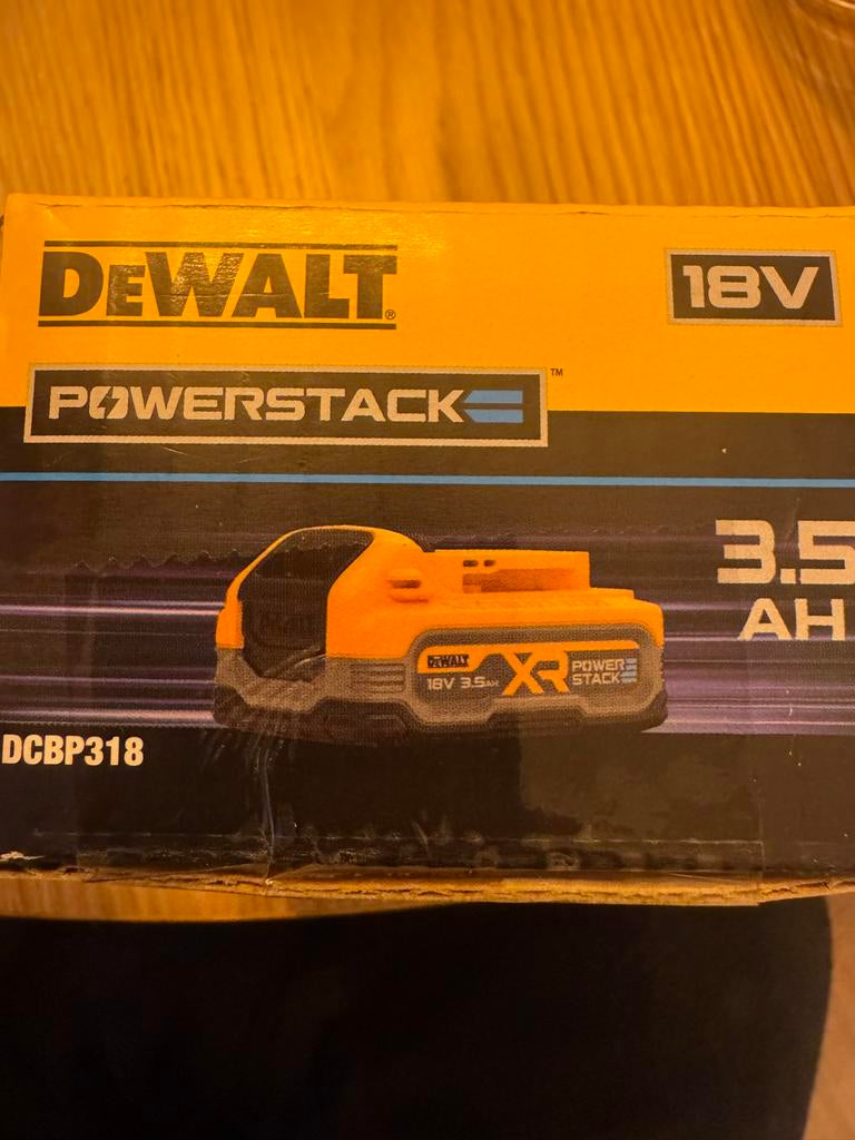 Nieuwe DeWalt 18V 3.5Ah Powerstack Accu DCBP318, Ophalen of Verzenden, Nieuw