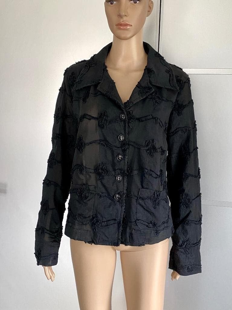 i669 Mezza Luna maat 44=L jasje blazer colbert feest zwart, Kleding | Dames, Mezza Luna, Zwart, Maat 42/44 (L), Ophalen of Verzenden
