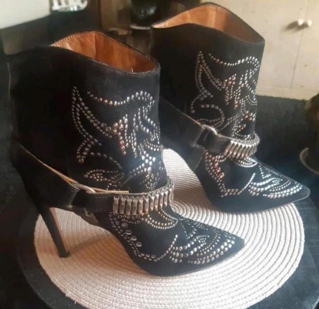 Isabel Marant Milwaukee laarzen maat 37, Isabel Marant, Zwart, Lage of Enkellaarzen, Ophalen of Verzenden