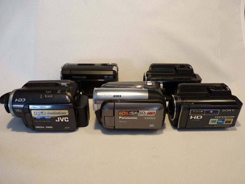 Digitale videocamera’s Harddisk en SD: JVC, Panasonic, Sony, Harde schijf, Zo goed als nieuw, Sony, Ingebouwde lamp