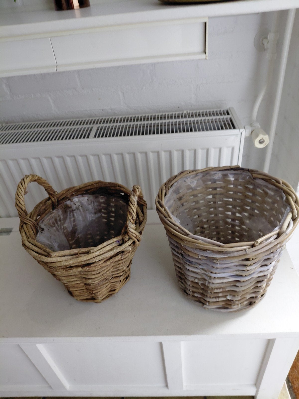 Rieten bloempotten, Ophalen, Overige materialen, Rond, Minder dan 40 cm