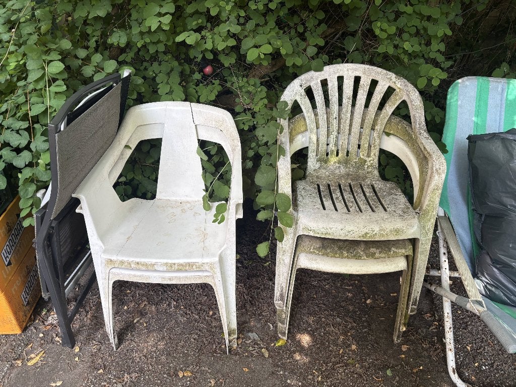 garden chairs, Ophalen, Gebruikt, Kunststof, Vijf, Zes of meer stoelen