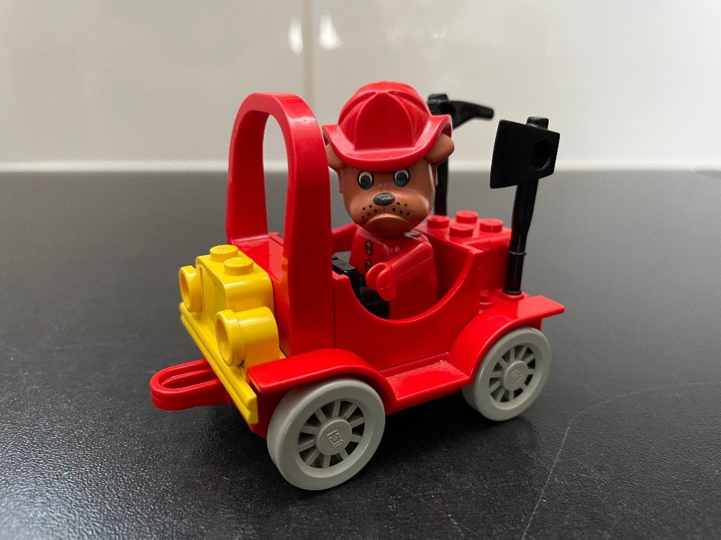 Lego Fabuland Boris Bulldog met auto (set 3797), Kinderen en Baby's, Speelgoed | Duplo en Lego, Overige thema's, Lego, Compleet