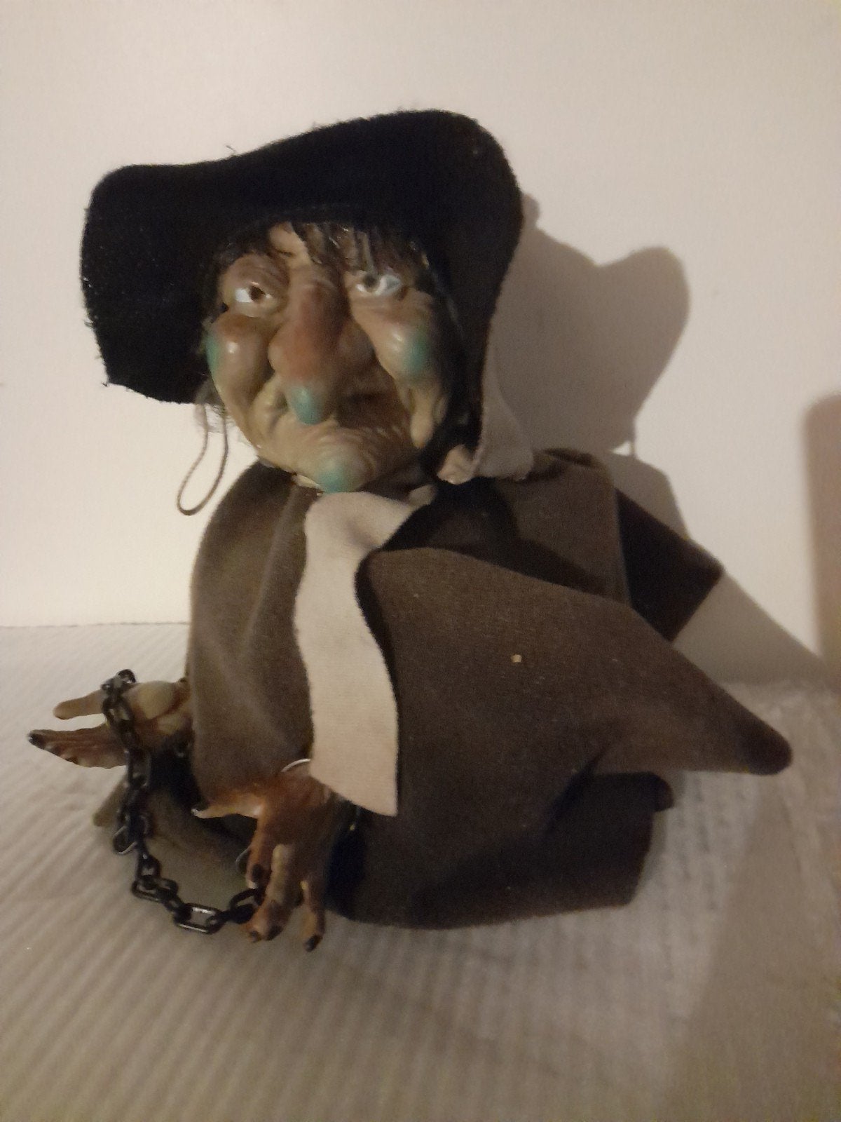 Halloween pop heks ogen lichten op met 12v, Ophalen of Verzenden, Halloween of Griezel