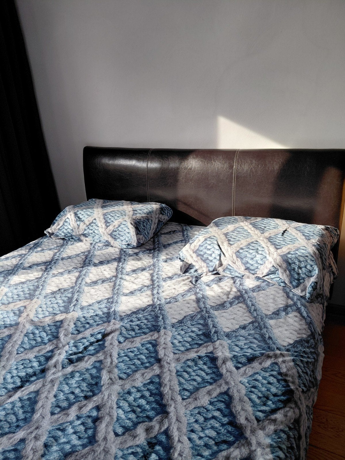 Te koop mooi 2 persoons bed, Huis en Inrichting, Ophalen, Bruin, Tweepersoons, Zo goed als nieuw