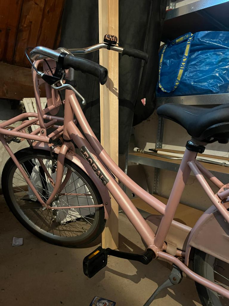 Roze Popal Daily Dutch fiets met voordrager, Velgrem, 50 tot 53 cm, Ophalen, Overige merken