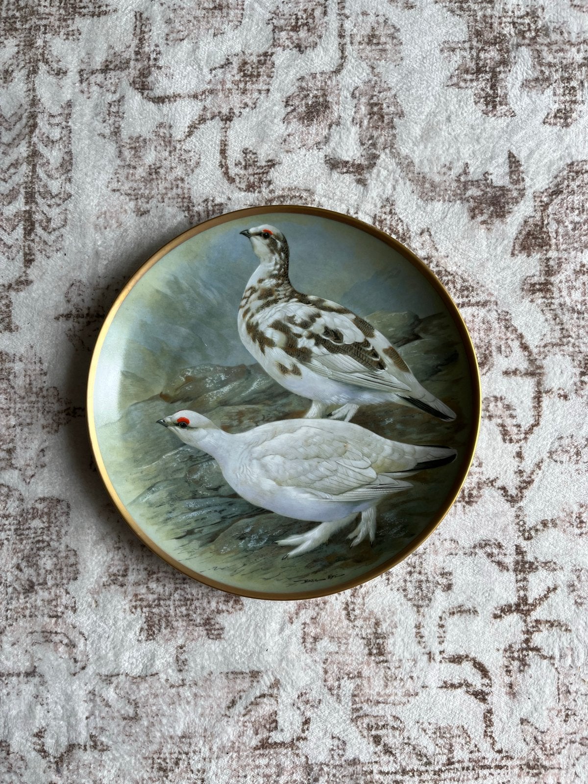 Franklin Porcelain 'Gamebirds of the World' - Ptarmigan, Ophalen of Verzenden