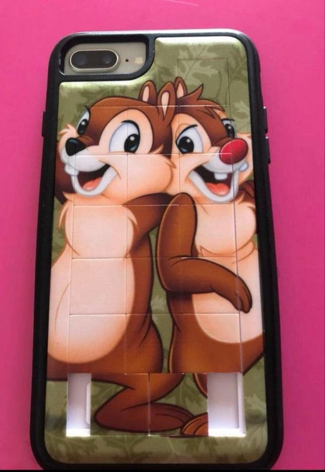 Uniek Knabbel & Babbel iPhone 7/8 Plus hoesje Disney World, Kunststof, IPhone 7 Plus, Overige merken, Hoesje of Tasje