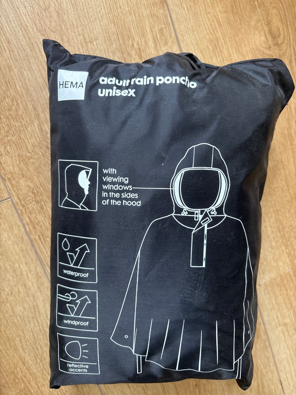 Hema Regenponcho Unisex, Ophalen of Verzenden, Zo goed als nieuw, Regenpak