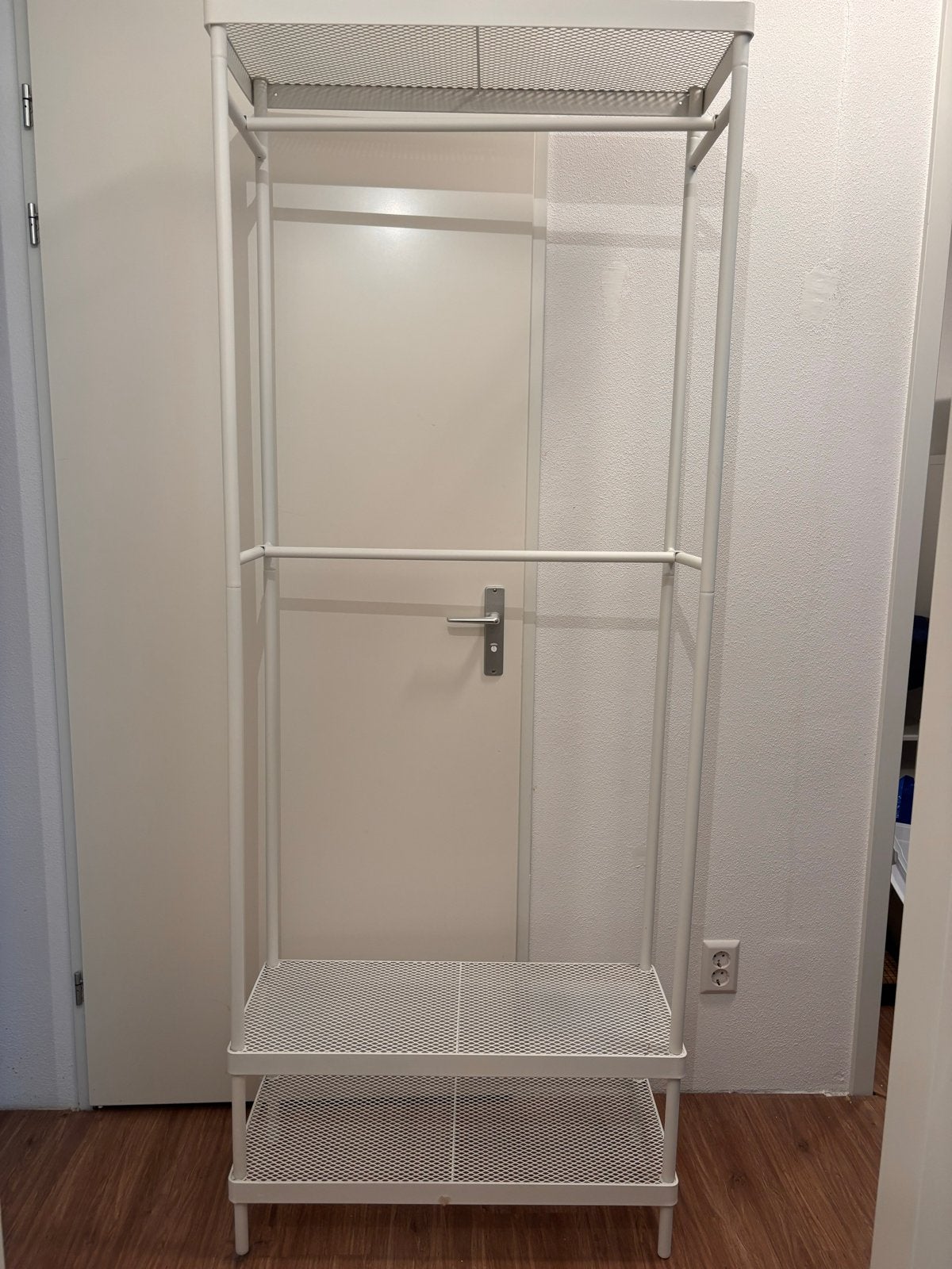 IKEA MULIG Kledingrek, Huis en Inrichting, Met plank(en), Zo goed als nieuw, Metaal, 150 tot 200 cm