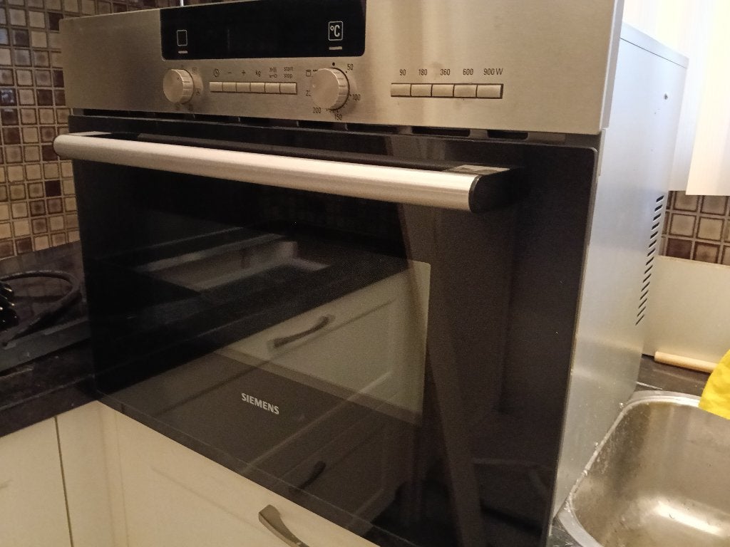 Siemens Combi inbouw oven-magnetron zgan, Ophalen, Combimagnetron, Zo goed als nieuw, Inbouw