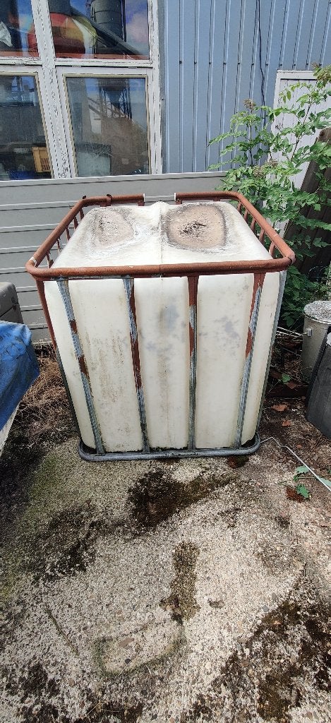 Waterton IBC 1000 liter, Tuin en Terras, Regentonnen, 150 liter of meer, Ophalen, Gebruikt, Kunststof