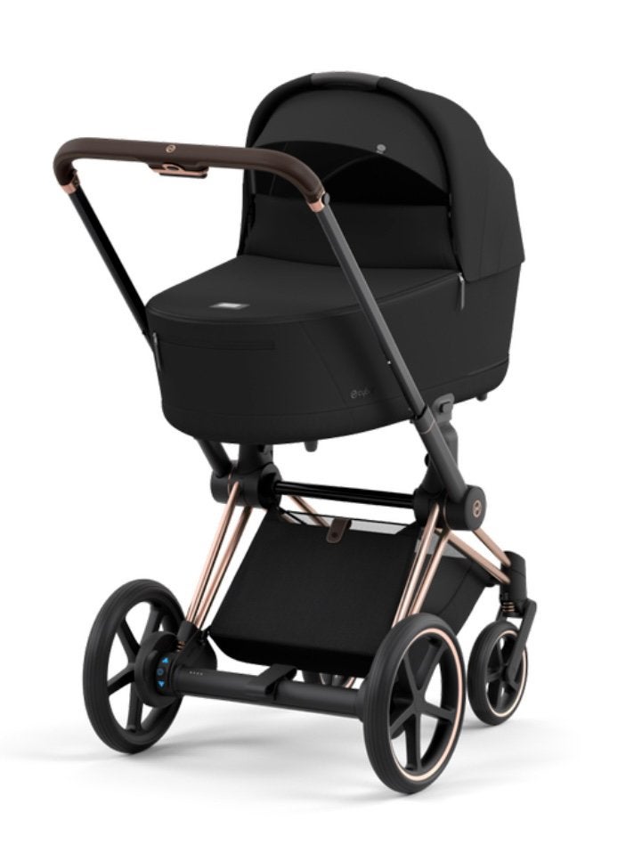 Cybex Priam 4 Rose Gold / Sepia Black – Complete kinderwagen, Ophalen, Zo goed als nieuw, Overige merken, Verstelbare duwstang