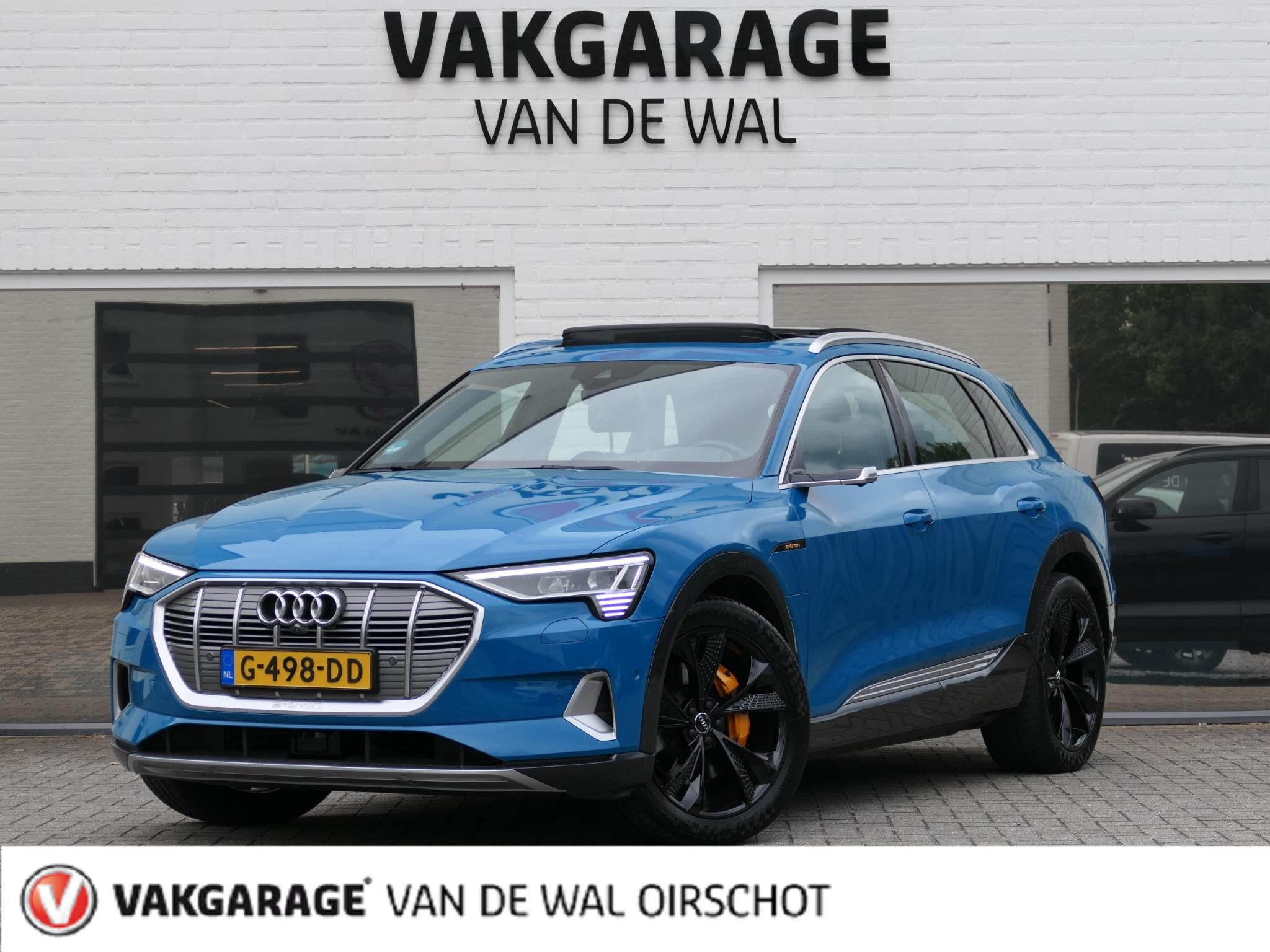 Audi e-tron e-tron 55 quattro advanced 95 kWh | 360°-camera, Auto's, Automaat, 131 €/maand, 95 kWh, Blauw