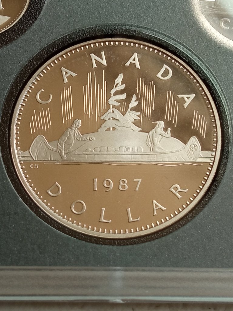 Canada 1 dollar 1987., Ophalen of Verzenden, Noord-Amerika, Losse munt