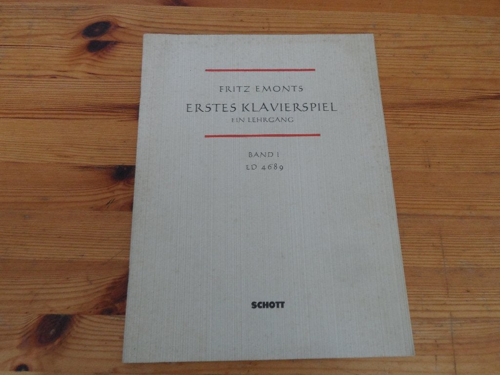 Erstes klavierspiel - fritz emonts - band 1, Gebruikt, Klassiek, Ophalen of Verzenden, Artiest of Componist