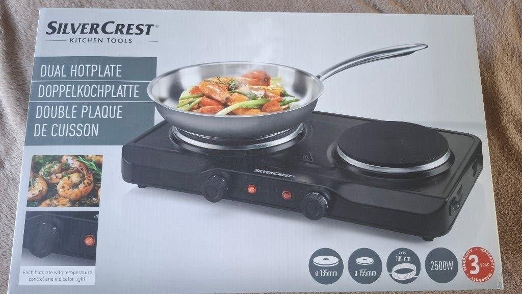 Te koop 2 pits elektrische kookplaat, Ophalen, 3 kookzones of minder, Zo goed als nieuw, Vrijstaand
