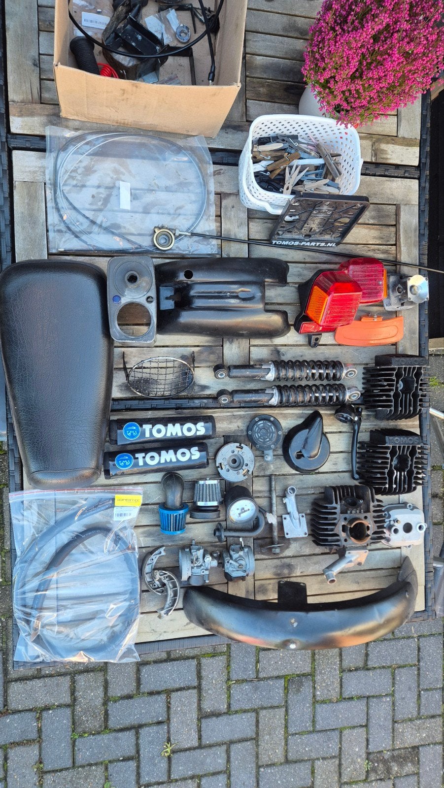 Tomos onderdelen - Diverse gebruikte onderdelen, Fietsen en Brommers, Ophalen, Gebruikt, Overige typen, Tomos