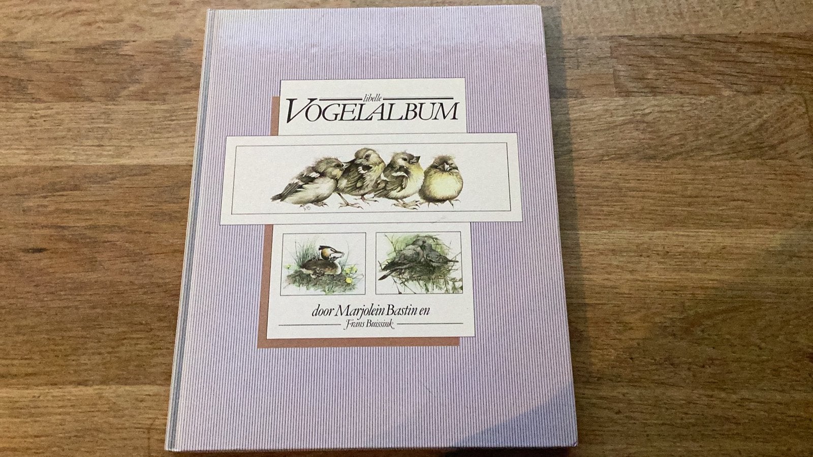 Libelle vogelalbum door Marjolein Basin. Plakplaatjes 1985?, Ophalen of Verzenden, Gelezen, Plaatjesalbum