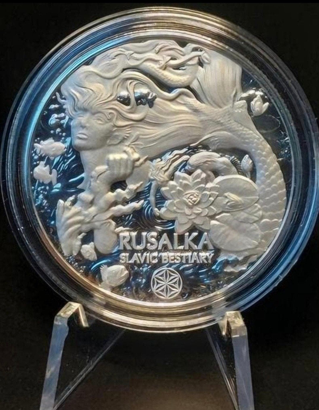 Zilveren Munt 1 oz - Rusalka Slavic Bestiary, Verzenden, Losse munt, Zilver