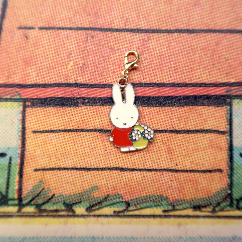 Nijntje clip on hangertje charm sleutelhanger, Verzenden, Nieuw, Knuffel of Figuurtje