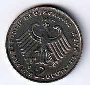 2  mark  1974  D  Duitsland. km. 127, Ophalen of Verzenden, Duitsland, Losse munt