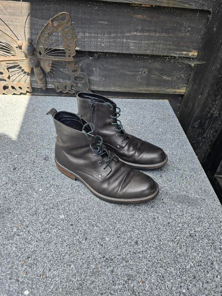 ECCO Kenton Leren Boots Maat 46 - Zwart, Kleding | Heren, Schoenen, ECCO, Zwart, Boots, Ophalen of Verzenden