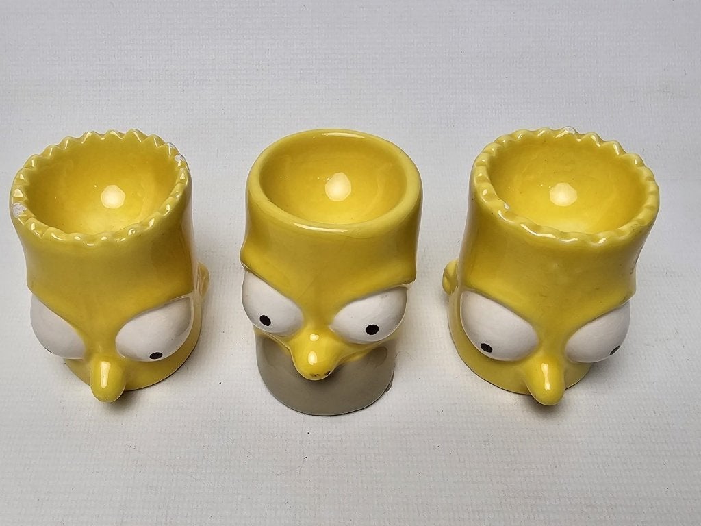 # The Simpsons homer 2008 eierdopjes TM & FOX, Huis en Inrichting, Keuken | Servies, Overige materialen, Gebruikt, Overige typen