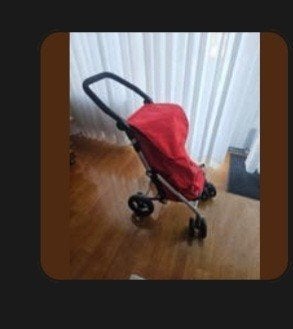 Rode rollater boodschappen kar, Ophalen of Verzenden, Gebruikt
